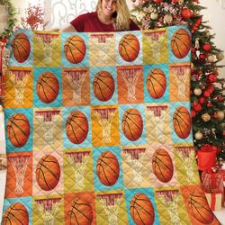 Basketball Jfj Quilt Nv and Home Decor