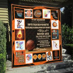 Basketball Na100705B Tbg Quilt Blanket and Home Decor