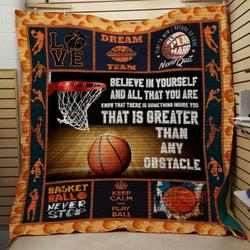 Basketball Never Stop Basketball Quilt Blanket  Quilt and Home Decor