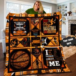 Basketball Personalized Quilt Blanket Lml090602Dt and Home Decor
