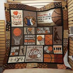 Basketball Quilt Blanket ABC07113831 and Home Decor