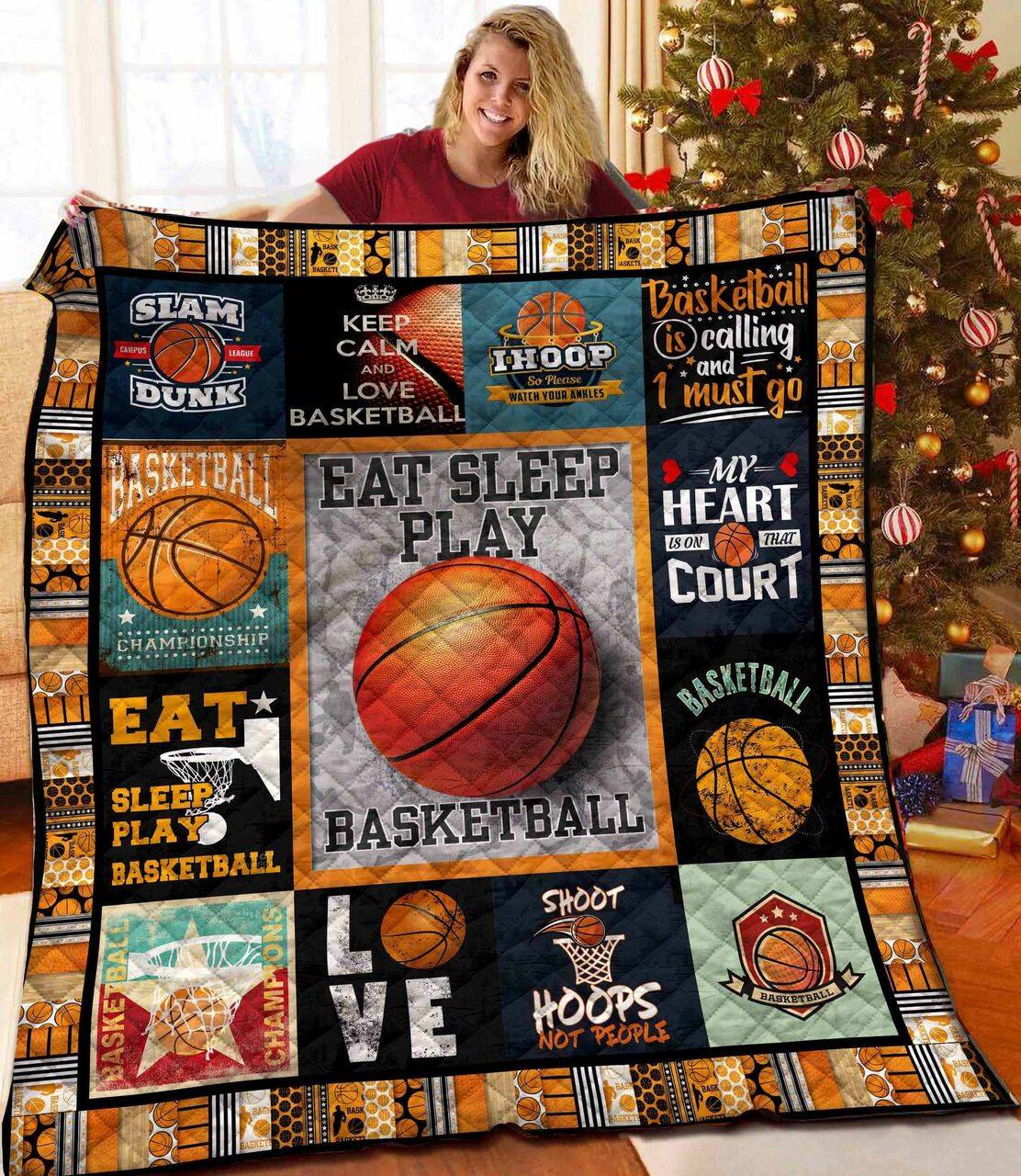 Basketball Quilt Blanket Bbb0411232Ht and Home Decor