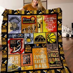 Basketball Quilt Blanket C9B120601Pt and Home Decor