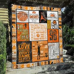 Basketball Quilt Blanket Ver 3  Quilt and Home Decor