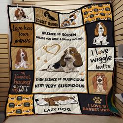 Basset Hound 3D Customized Quilt and Home Decor