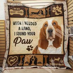 Basset Hound Dog Quilt Gjy and Home Decor