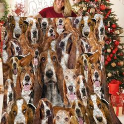 Basset Hound Jfj Quilt Ga and Home Decor