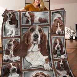 Basset Hound Quilt Blanket C9B270312PT and Home Decor