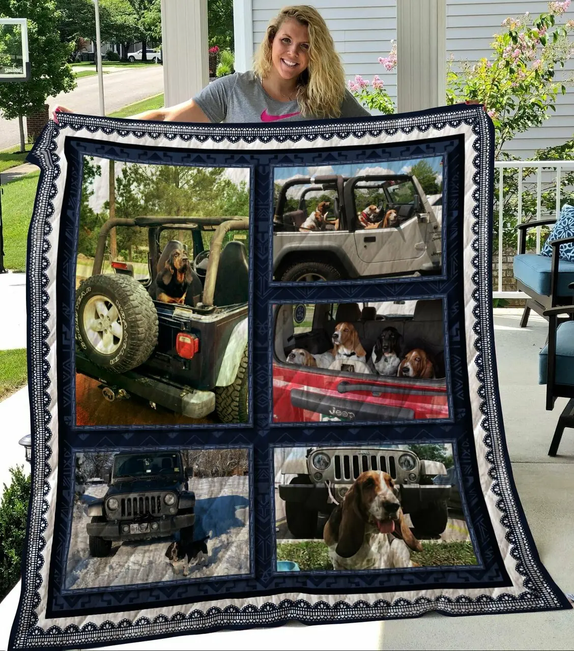 Basset Hound Quilt and Home Decor