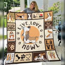 Basset Hound V3 CTV040796 3D Customized Quilt and Home Decor