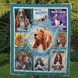 Basset Hound Whirlpool Cl10100043Mdq Quilt Blanket and Home Decor