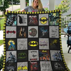 Batman Dc Comics Quilt Blanket Premium Birthday Christmas Gift Idea For Fans and Home Decor