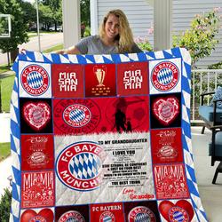Bayern Munich - To My Granddaughter - Love Grandpa Quilt and Home Decor