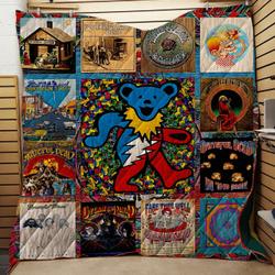 Bc  Grateful Dead 10 Albums Quilt Blanket and Home Decor