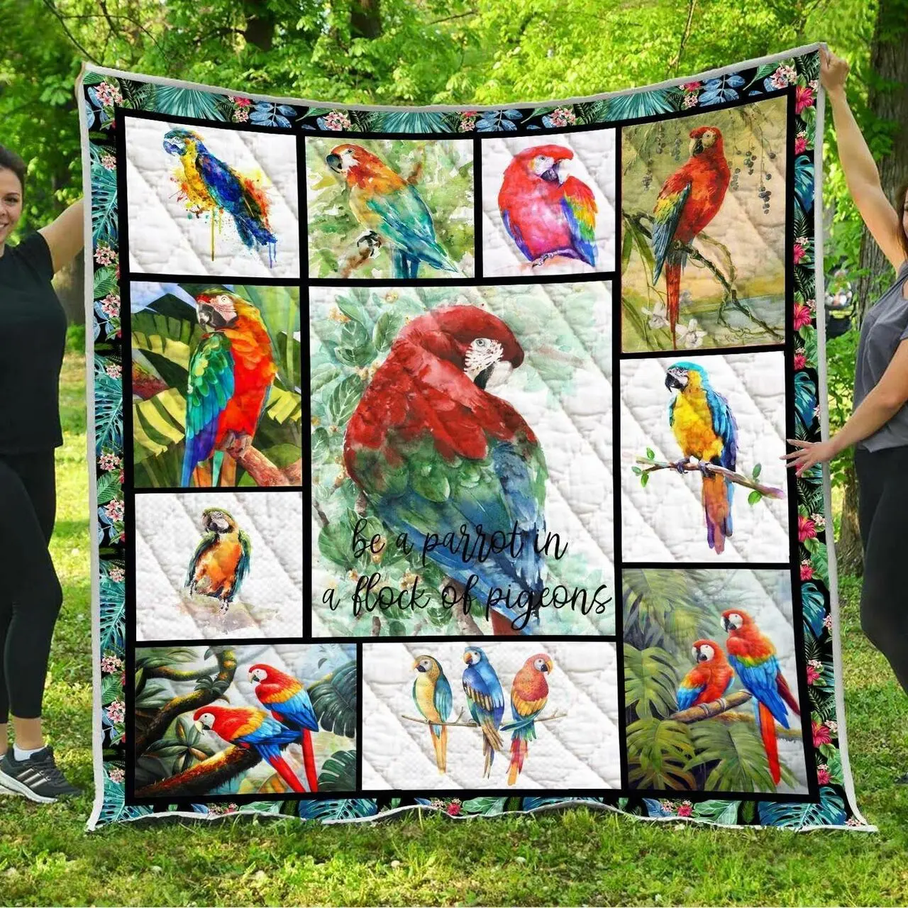 Be Parrot Quilt Yy100419 Fuct1409 and Home Decor