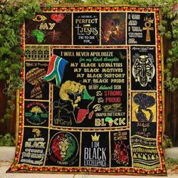 Be Unapologetically Black Blanket Kc1507 Quilt and Home Decor