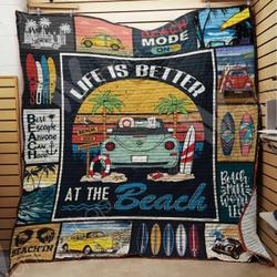 Beach Bug Car Quilt Blanket Dhc01021277Td and Home Decor