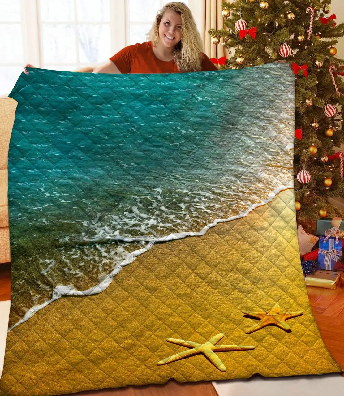 Beach Jfj Quilt Pv and Home Decor