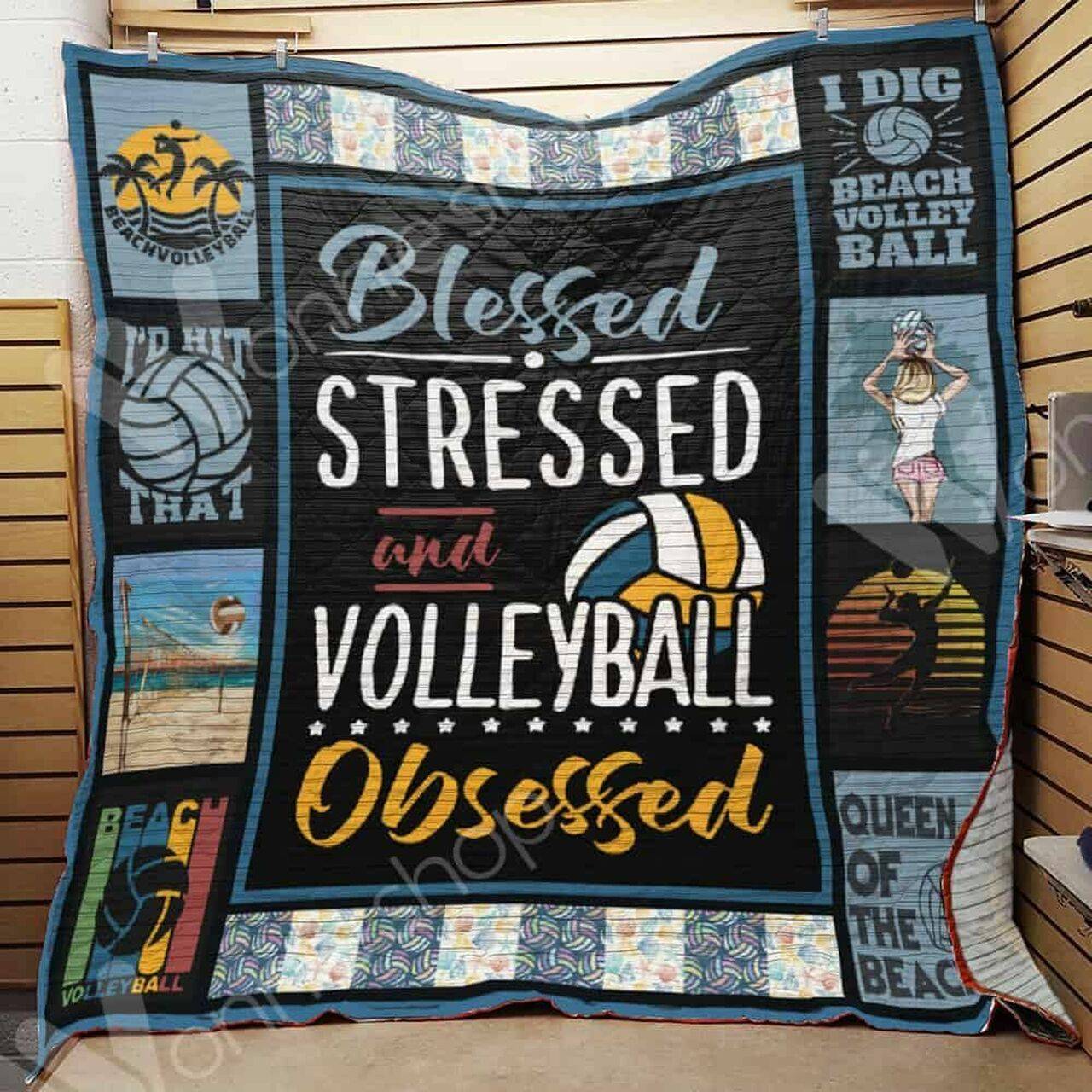 Beach Volleyball Ee10610 Quilt Inkp0108 and Home Decor