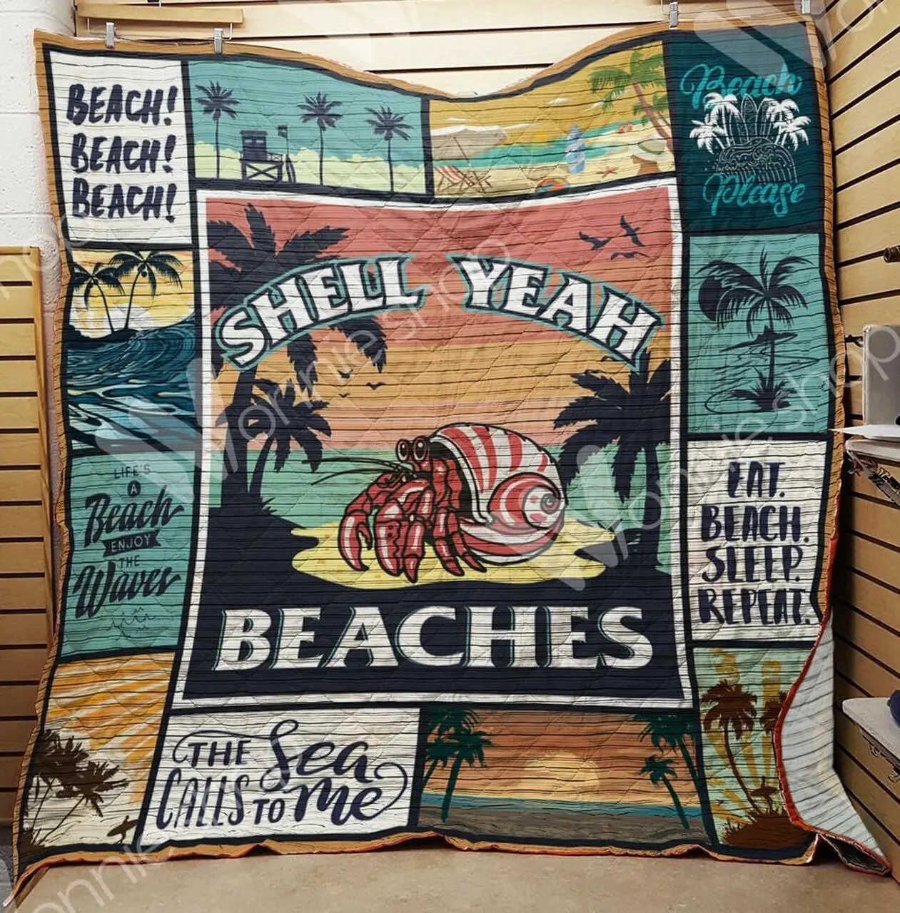 Beach4 M290707 Beach Quilt Blanket Quilt and Home Decor