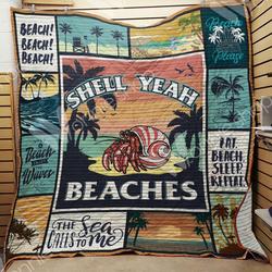Beach4 M290707 Beach Quilt Blanket  Quilt and Home Decor