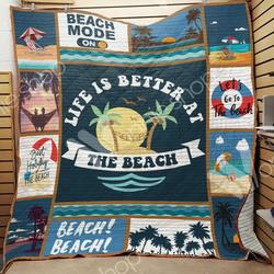 Beach9 M290712 Beach Quilt Blanket  Quilt and Home Decor