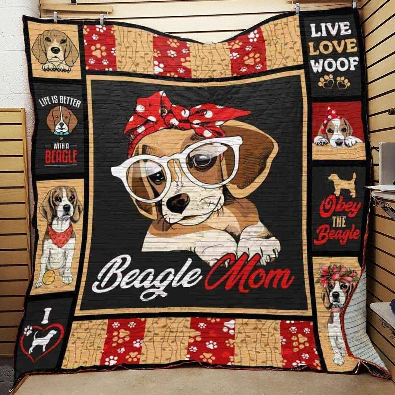 Beagle Dog Quilt Blanket ABC07111413 and Home Decor