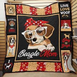 Beagle Dog Quilt Blanket ABC07111413 and Home Decor