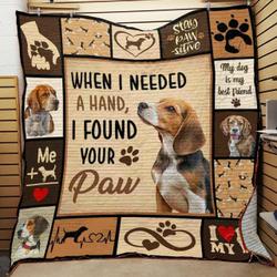 Beagle Dog Quilt Blanket ABC07111426 and Home Decor