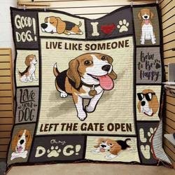 Beagle Dog Quilt Blanket ABC07111739 and Home Decor