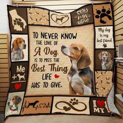 Beagle Dog Quilt Blanket ABC07111766 and Home Decor