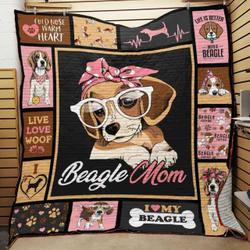 Beagle Dog Quilt Blanket ABC07111769 and Home Decor