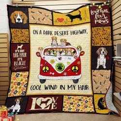 Beagle Dog Quilt Blanket ABC07111864 and Home Decor