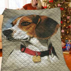 Beagle Jfj Quilt Gd and Home Decor