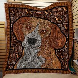 Beagle Jir V1 3D Customized Quilt and Home Decor