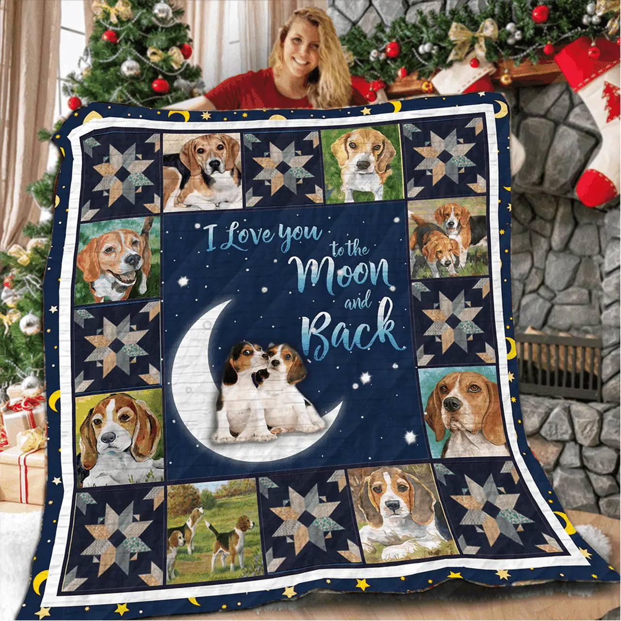 Beagle Look What You Started Quilt Npn and Home Decor
