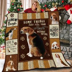 Beagle VJ Love 3D Customized Quilt and Home Decor
