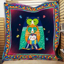 Bear Family - R168 Customize Quilt Blanket and Home Decor