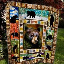 Bear Go Everywhere Quilt Blanket  Quilt and Home Decor