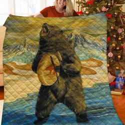 Bear Jfj Quilt Aw and Home Decor