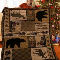 Bear Jfj Quilt Eg and Home Decor