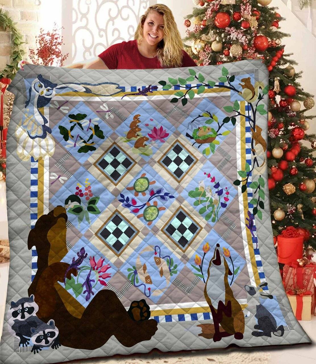 Bear Jfj Quilt Li and Home Decor