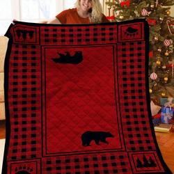 Bear Jfj Quilt Lk and Home Decor