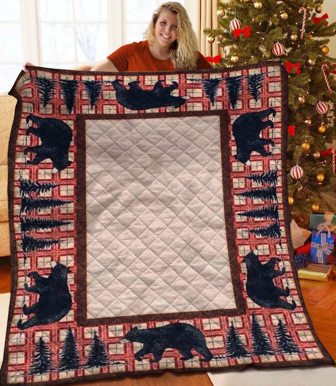 Bear Jfj Quilt Na and Home Decor