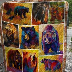 Bear Quilt V1 and Home Decor