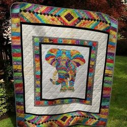 Beautiful Elephant Quilt Blanket  Quilt and Home Decor