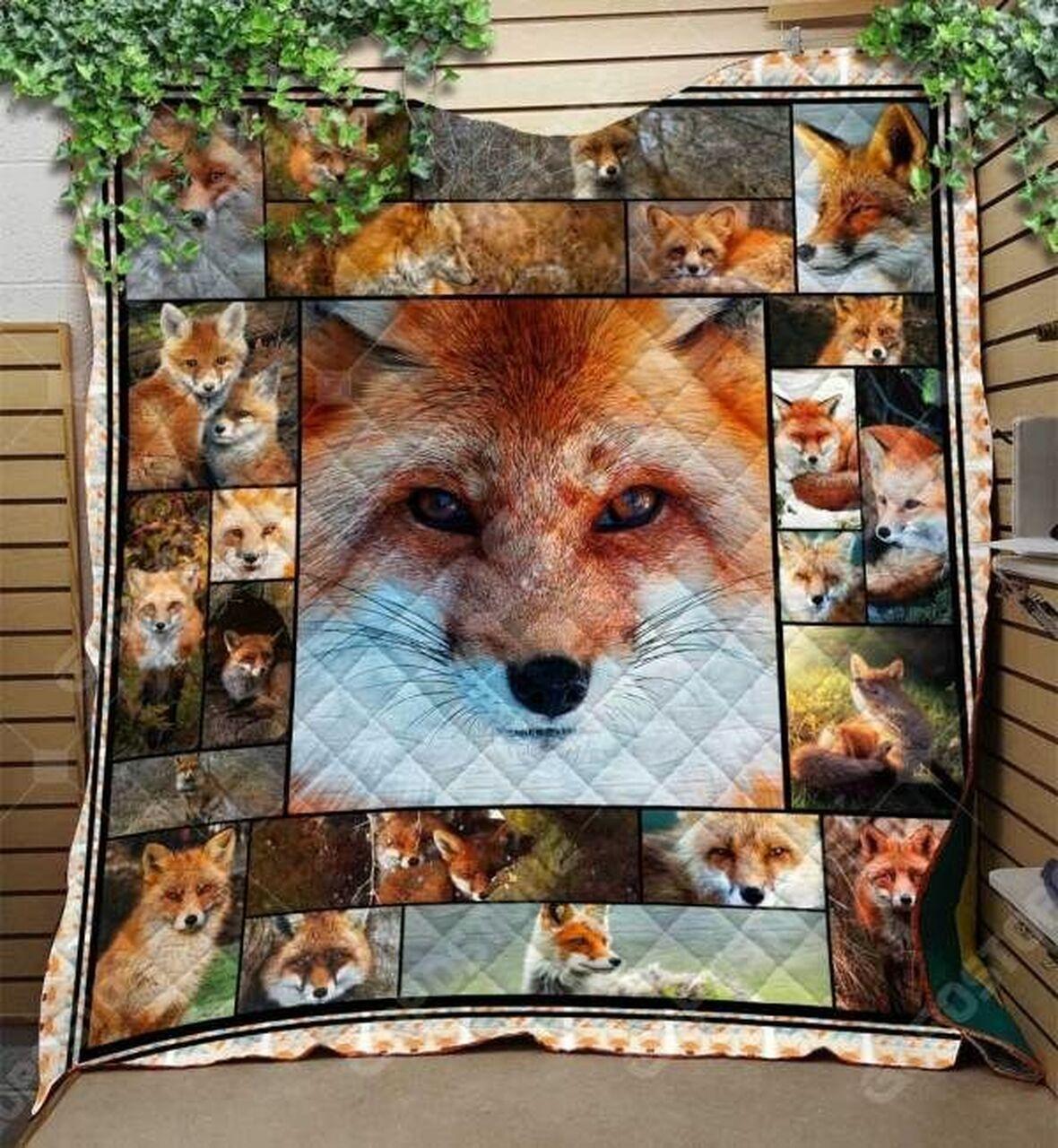Beautiful Fox Art Cl15110019Mdq Quilt Blanket and Home Decor