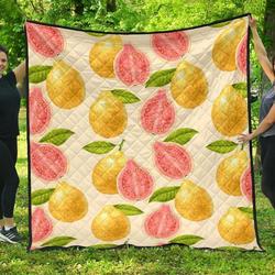Beautiful Guava Pattern DHCDHC DT1910 Quilt Blanket and Home Decor