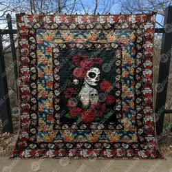 Beautiful Lady And Skulls Quilt Blanket Yln7  Quilt and Home Decor