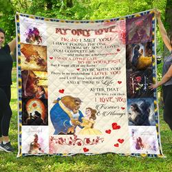 Beauty And The Beast Love Quilt and Home Decor